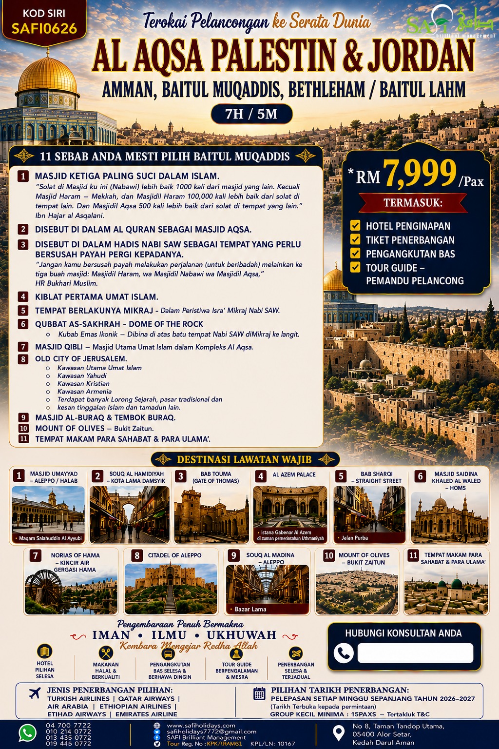 AL AQSA PALESTIN & JORDAN